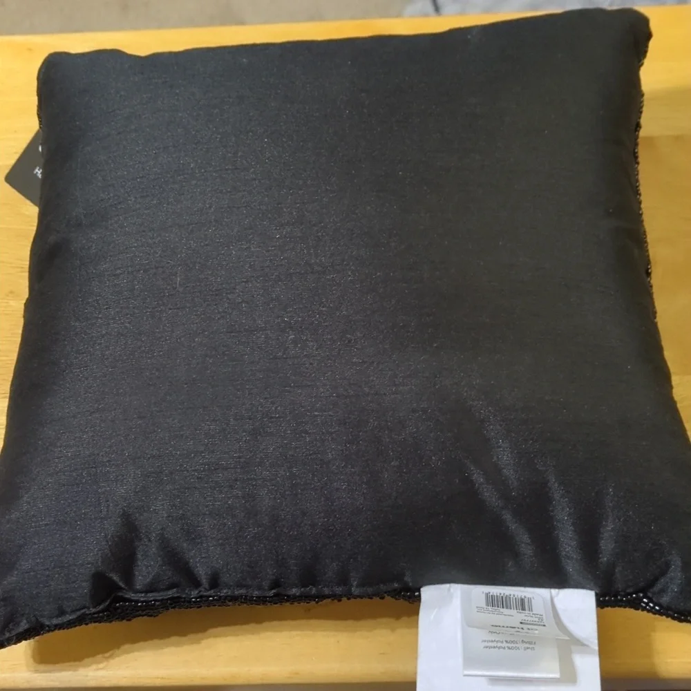 Spooky Ghost Beaded Halloween Pillow